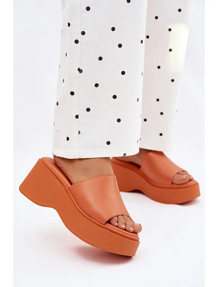 Dámské espadrilky na platformě oranžové Virelia Dámské espadrilky na platformě oranžové Virelia