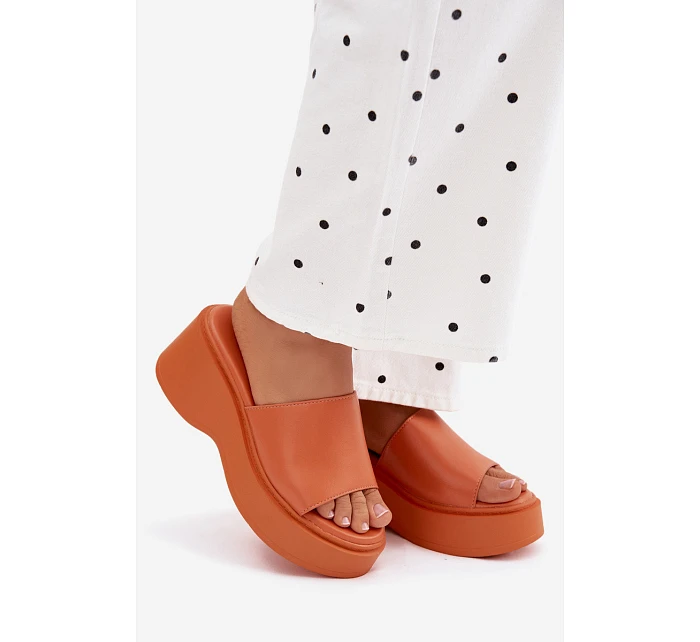 Dámské espadrilky na platformě oranžové Virelia Dámské espadrilky na platformě oranžové Virelia