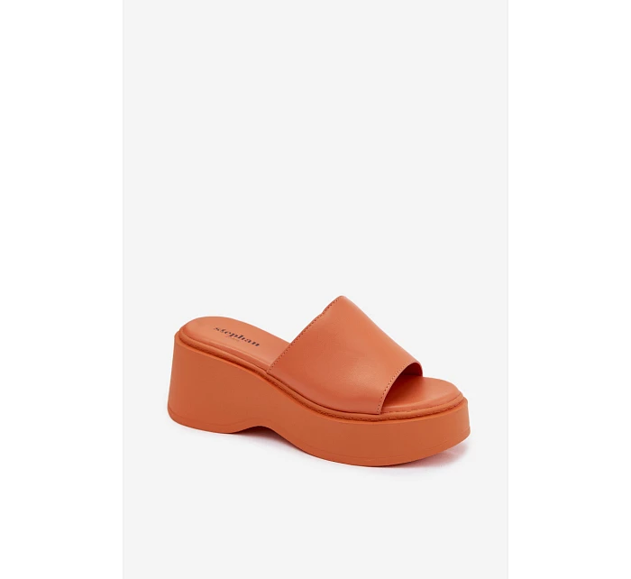 Dámské espadrilky na platformě oranžové Virelia Dámské espadrilky na platformě oranžové Virelia