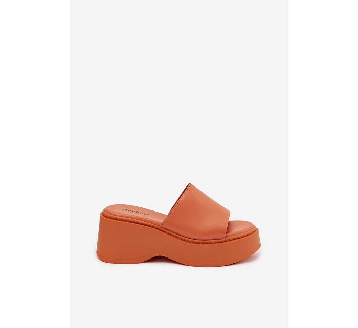 Dámské espadrilky na platformě oranžové Virelia Dámské espadrilky na platformě oranžové Virelia