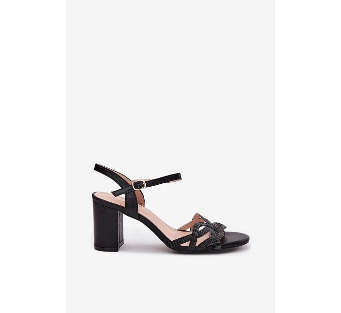 Dámské sandály na podpatku Černé Antonella Dámské sandály na podpatku Černé Antonella