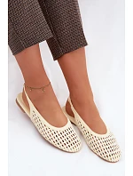 Dámské sandály Pletené Žluté Selviora