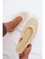 Dámské sandály Pletené Žluté Selviora