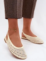 Dámské sandály Pletené Žluté Selviora