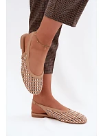 Dámské sandály s pleteným vzorem Camel Selviora