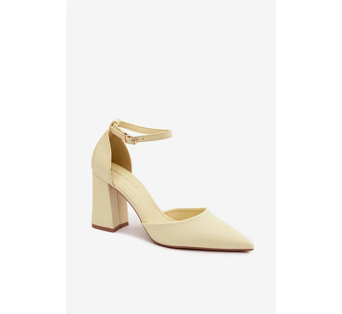 Lodičky na podpatku Žluté Selvra Lodičky na podpatku Žluté Selvra