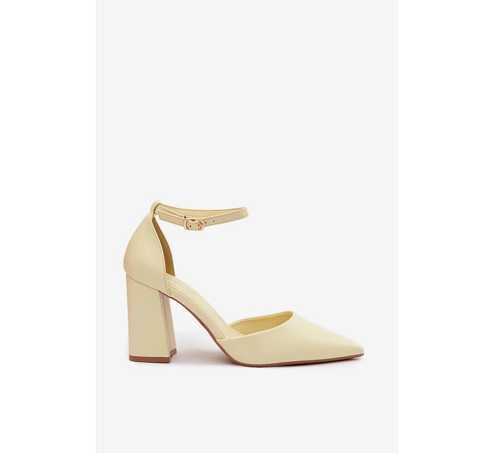 Lodičky na podpatku Žluté Selvra Lodičky na podpatku Žluté Selvra