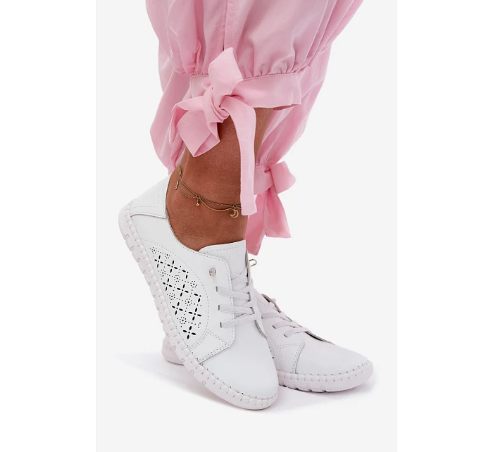 Otevřené polobotky z přírodní kůže Flaria Otevřené polobotky z přírodní kůže Flaria