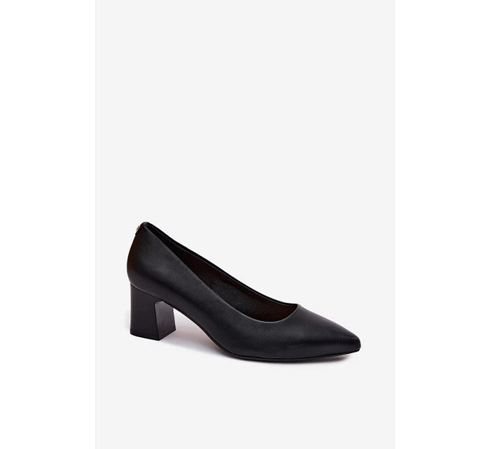 Lodičky na podpatku Sergio Leone PB413 Černé Lodičky na podpatku Sergio Leone PB413 Černé