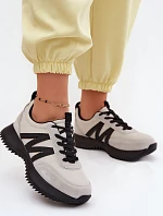 Semišové Dámské Tenisky Na Platformě Vinceza 41521 Šedé