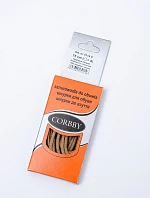 Beige Voskované Tenké Šněrovací Provázky Corbby