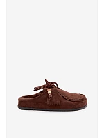 Dámské pantofle s vložkou čokoládové model 22314625 - Boto