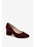 Hnědé dámské lodičky model 22359664 - VINCEZA Hnědé dámské lodičky model 22359664 - VINCEZA