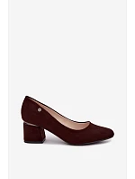 Hnědé dámské lodičky model 22359664 - VINCEZA Hnědé dámské lodičky model 22359664 - VINCEZA
