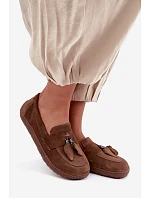 Barefoot z přírodního semiše hnědé model 22356054 - Zazoo Barefoot z přírodního semiše hnědé model 22356054 - Zazoo