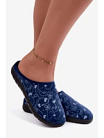 Dámské pantofle s vzorem Inblu ET000041 Tmavě modré Dámské pantofle s vzorem Inblu ET000041 Tmavě modré