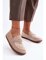 Barefoot mokasíny se zlatým detailem béžové Paresa Barefoot mokasíny se zlatým detailem béžové Paresa