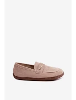 Barefoot mokasíny se zlatým detailem béžové Paresa Barefoot mokasíny se zlatým detailem béžové Paresa