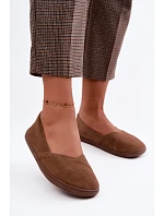 Dámské barefoot baleríny z přírodní semiš hnědé Mirelia Dámské barefoot baleríny z přírodní semiš hnědé Mirelia