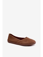 Dámské barefoot baleríny z přírodní semiš hnědé Mirelia Dámské barefoot baleríny z přírodní semiš hnědé Mirelia