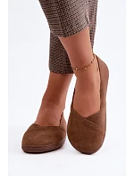 Dámské barefoot baleríny z přírodní semiš hnědé Mirelia Dámské barefoot baleríny z přírodní semiš hnědé Mirelia