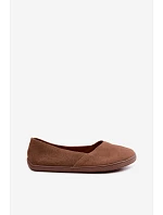 Dámské barefoot baleríny z přírodní semiš hnědé Mirelia Dámské barefoot baleríny z přírodní semiš hnědé Mirelia