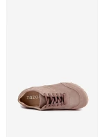 Dámské béžové barefoot boty z přírodní semiš Zazoo N1422 Dámské béžové barefoot boty z přírodní semiš Zazoo N1422