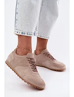 Dámské béžové barefoot boty z přírodní semiš Zazoo N1422 Dámské béžové barefoot boty z přírodní semiš Zazoo N1422