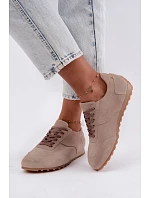 Dámské béžové barefoot boty z přírodní semiš Zazoo N1422 Dámské béžové barefoot boty z přírodní semiš Zazoo N1422