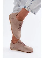 Dámské béžové barefoot boty z přírodní semiš Zazoo N1422 Dámské béžové barefoot boty z přírodní semiš Zazoo N1422