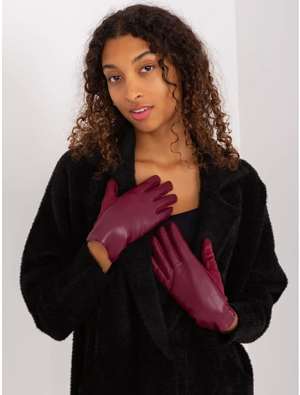 Rękawiczki AT RK model 19381436 bordowy - FPrice