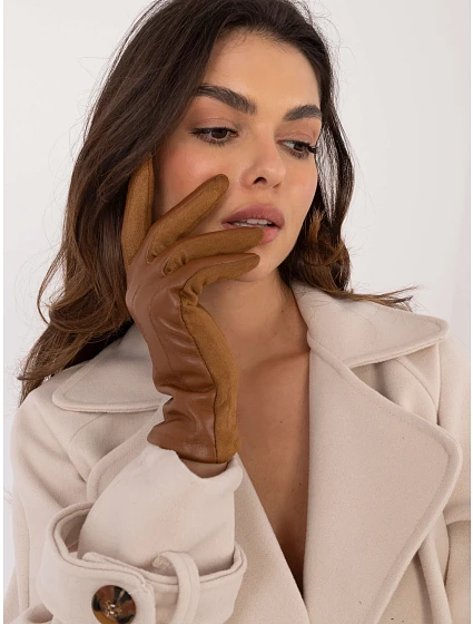 Rukavice AT RK model 20591926 světle hnědé - FPrice