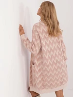 Kardigan AT SW 2340 A.00 tmavě růžový