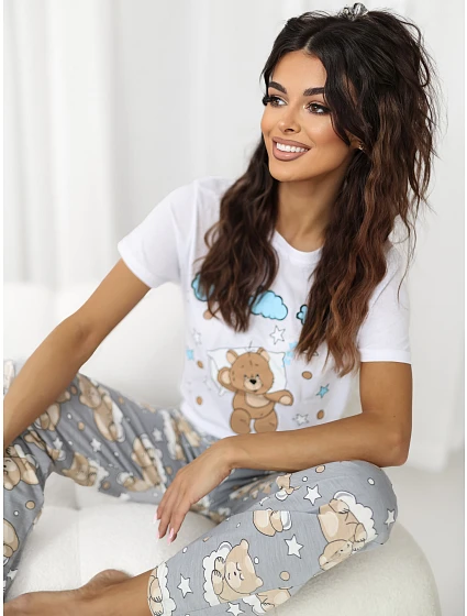 Pyžamo CLM PI 1581.09 šedé Pyžamo CLM PI 1581.09 šedé