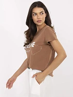 Tričko CLM TS 1726.87 světle hnědé