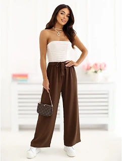 Kalhoty CS SP XYS3649.95 tmavě hnědé