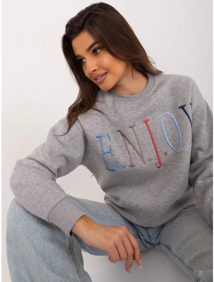 Mikina D10606BA02565C šedá Mikina D10606BA02565C šedá