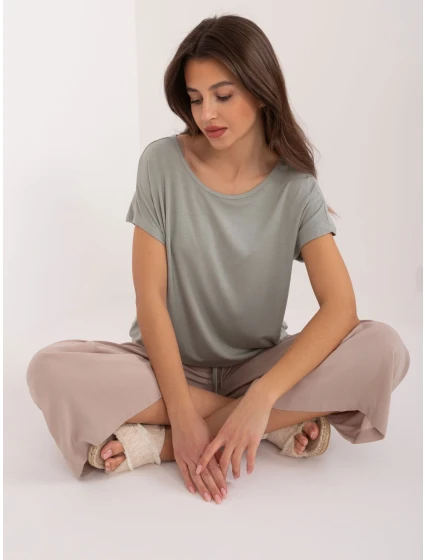 Halenka D12100R02646A khaki barva Halenka D12100R02646A khaki barva