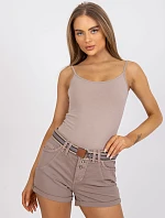 Šortky D63990Z62190K tmavě lila