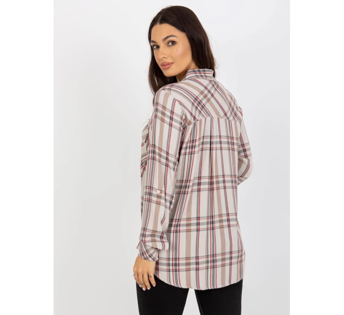 Halenka D70039Z11082A světle béžová Halenka D70039Z11082A světle béžová