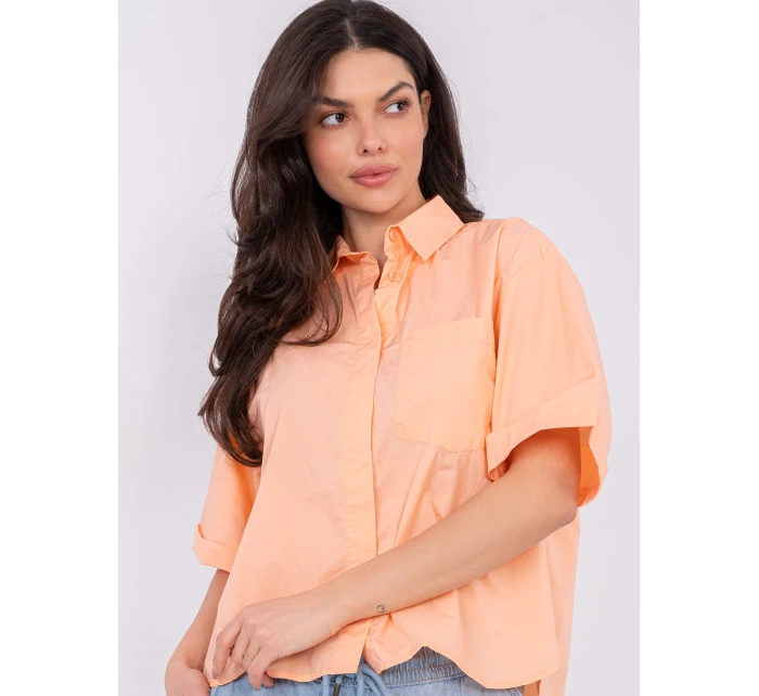 Halenka D70089M11339A broskvová Halenka D70089M11339A broskvová