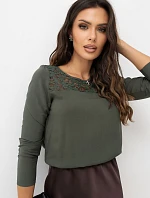 Blůza D73760M11015AVEN v barvě khaki