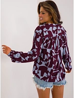 Halenka D73771M11186A vínová Halenka D73771M11186A vínová