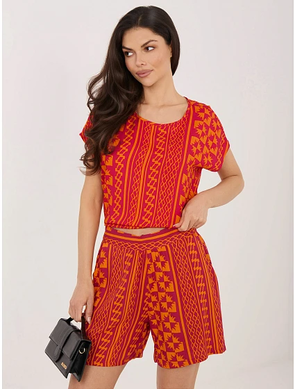 Šortky D73771M62489KD oranžová Šortky D73771M62489KD oranžová