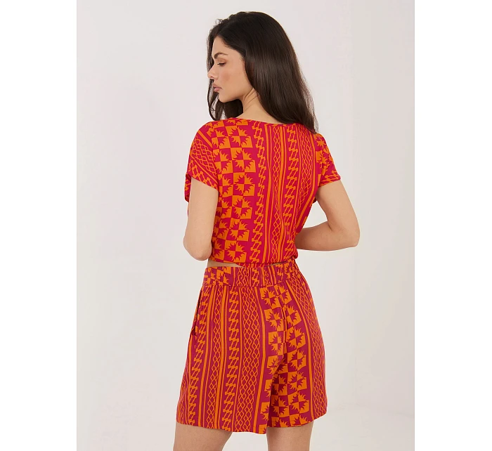 Šortky D73771M62489KD oranžová Šortky D73771M62489KD oranžová