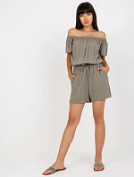 Kombinéza D73781M62266KA khaki barva