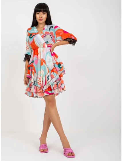 Šaty DHJ SK 0997 2.34X oranžová Šaty DHJ SK 0997 2.34X oranžová