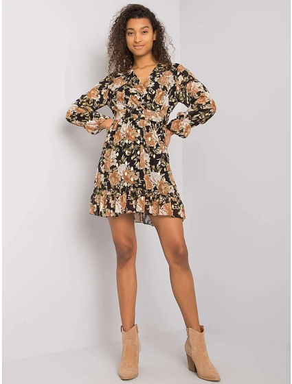 Šaty DHJ SK  černá a béžová model 16283473 - FPrice