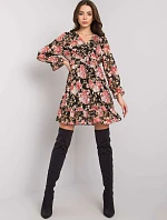 Šaty DHJ SK 12220 2.14P černá a růžová