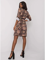 Šaty DHJ SK 12336B.74P hnědé Šaty DHJ SK 12336B.74P hnědé